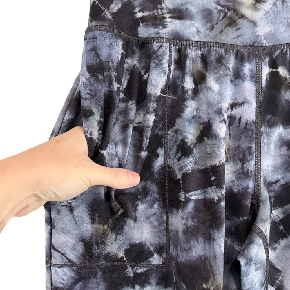 Athleta Tie Dye Salutation Printed Jogger Pants with Pockets Women's Size Small